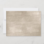 Invitation Fête des mariées velours ivoire glam beige (Dos)