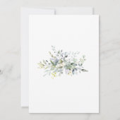 Invitation Fête des mariées verdoyante et eucalyptus (Dos)