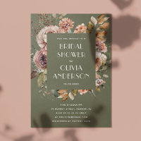 Fête des mariées verte à l'olive | Boho Woodland