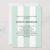 Invitation Fête des mariées verte de la mer de Cabana (Devant)