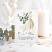 Invitation Fête des mariées verte Eucalyptus Simplement Éléga