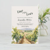 Invitation Fête des mariées vinicole (Debout devant)