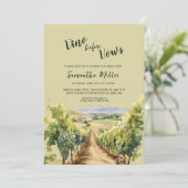 Invitation Fête des mariées vinicole (Debout devant)