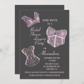 Invitation Fête des mariées vintage (Devant / Derrière)