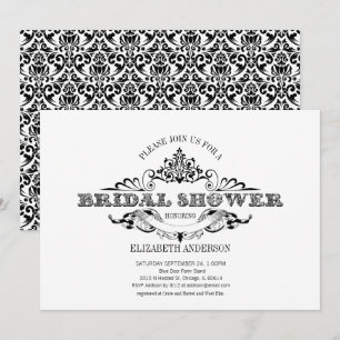 Invitation Fête des mariées vintage