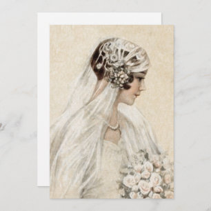 Invitation Fête des mariées Vintage