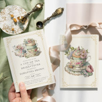 Fête des mariées vintage Elegant Tea Party