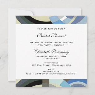 Invitation Fête des mariées vintage, Jazz Art Déco Retro