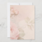 Invitation Fête des mariées vintage Retro Set Tea (Dos)