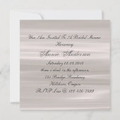 Invitation Fête des mariées vintage Silver Victorian (Dos)