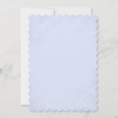 Invitation Fête des mariées vintage Tea Party Bleu (Dos)