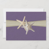 Invitation Fête des mariées violet de poisson-Starfish (Dos)