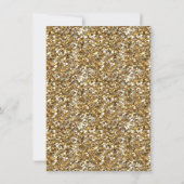 Invitation Fête des mariées violet et or (Dos)