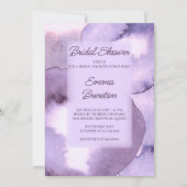 Invitation Fête des mariées violet moderne (Devant)