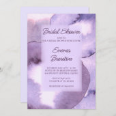 Invitation Fête des mariées violet moderne (Devant / Derrière)