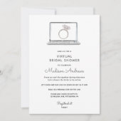 Invitation Fête des mariées virtuelle (Devant)