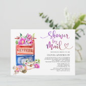 Invitation Fête des mariées virtuelle aquarelle par courrier (Debout devant)