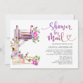 Invitation Fête des mariées virtuelle aquarelle par courrier (Devant)