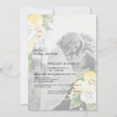 Invitation Fête des mariées virtuelle des citrons de photo mu (Devant)