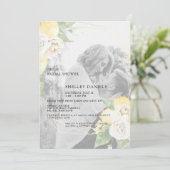 Invitation Fête des mariées virtuelle des citrons de photo mu (Debout devant)