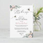 Invitation Fête des mariées virtuelle en sécurité (Debout devant)