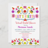 Invitation Fête des mariées virtuelle Fiesta Floral (Devant)