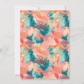 Invitation Fête des mariées vive de la barrière de corail (Dos)