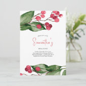 Invitation Fête des mariées Watercolor Botanical Party (Debout devant)