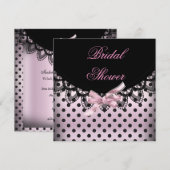 Invitation Fête des mariées Wedding shower Zebra (Devant / Derrière)