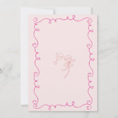 Invitation Fête des mariées Whimsical illustrée (Dos)