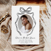 Invitation Fête des mariées Whimsical moderne main dessinée B