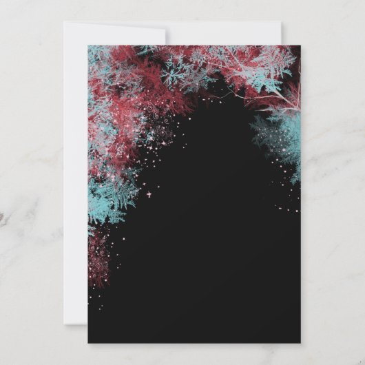 Invitation Fête des mariées Whimsical Starry Forest (Dos)