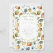 Invitation Fête des mariées Wild Berry Romance (Devant)