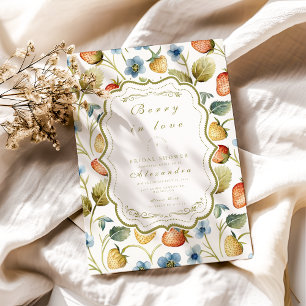 Invitation Fête des mariées Wild Berry Romance