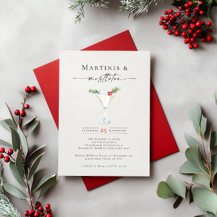 Invitation Fête des Martini et du Gui de Fêtes 