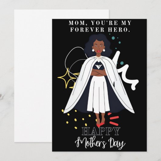 Invitation Fête des mères (Devant / Derrière)