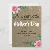 Invitation Fête des mères (Devant)