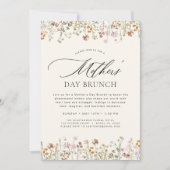 Invitation Fête des mères Brunch Boho Terracotta (Devant)