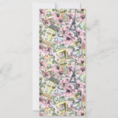 Invitation Fête des Mères Brunch Élégant Paris français (Dos)