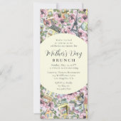 Invitation Fête des Mères Brunch Élégant Paris français (Devant)