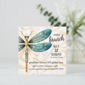 Invitation Fête des mères de libellules Brunch (Debout devant)