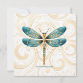 Invitation Fête des mères de libellules Brunch (Dos)