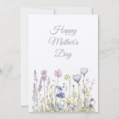 Invitation Fête des Mères, Fête des Mères Déjeuner (Dos)