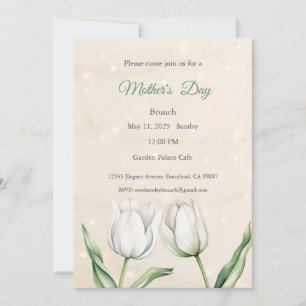 Invitation Fête des Mères, Fête des Mères Déjeuner