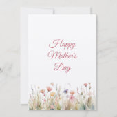 Invitation Fête des Mères, Fête des Mères Déjeuner (Dos)