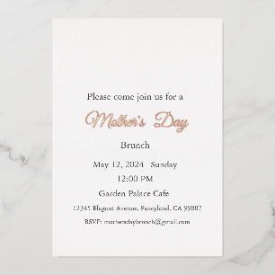 Invitation Fête des Mères, Fête des Mères Déjeuner