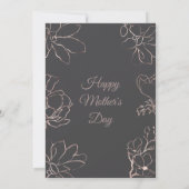 Invitation Fête des Mères, Fête des Mères Déjeuner (Dos)