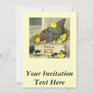Invitation Fête des mères : Nous aimons maman !