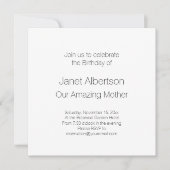 Invitation Fête des mères ou anniversaire pour une mère merve (Devant)