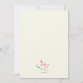 Invitation Fête des mères saluant l'invitation (Dos)